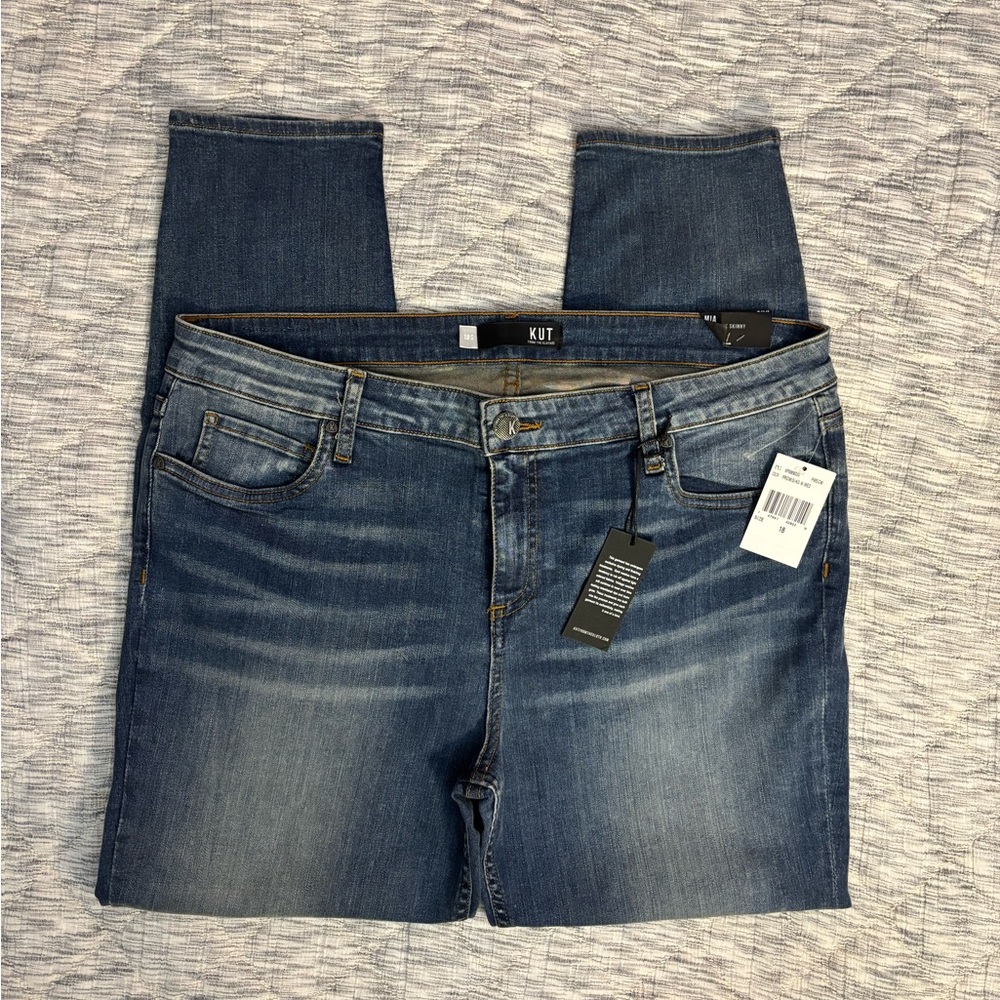 KUT From The Kloth Mia Toothpick Skinny Jeans Sz 18 NWT | KUT Women Skinny Jean- - Picture 3 of 10